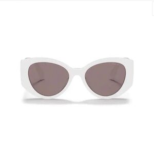 Miu Miu White Cat-Eye Sunglasses